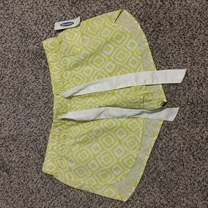 Old Navy Yellow Geometric Print Sleep Shorts